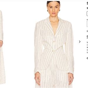 Remain sz 34 Drapy striped blazer egret combo ( size 2)